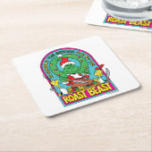 セウス博士 |ローストビーストグラフィック スクエアペーパーコースター (アングル)