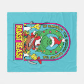 セウス博士 |ローストビーストグラフィック フリースブランケット (正面(横))