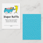 セウス博士 |ワンフィッシュ – 男の子ベビーおむつラッフル エンクロージャーカード (正面/裏面)