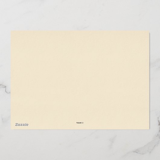 セウス博士 |ヴィンテージグランチファミリーフォトホリデー 箔シーズンカード (裏面)