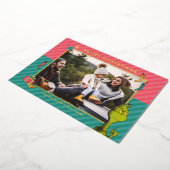 セウス博士 |ヴィンテージグランチファミリーフォトホリデー 箔シーズンカード (回転した状態)