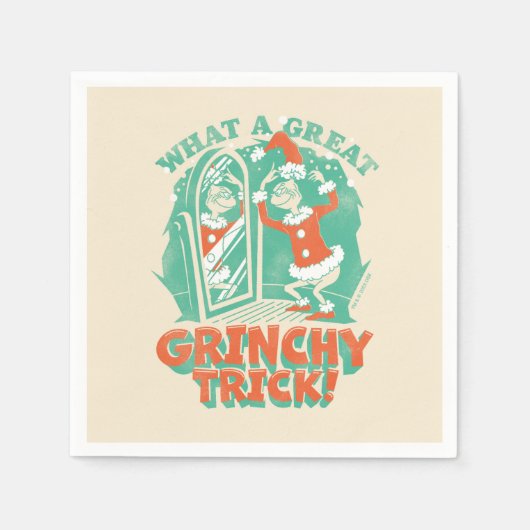 セウス博士 |何という素晴らしグラインシーなトリック！ スタンダードカクテルナプキン (正面)