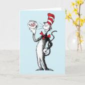 セウス博士 |帽子とクリンクレビンの猫 カード (黄色い花)