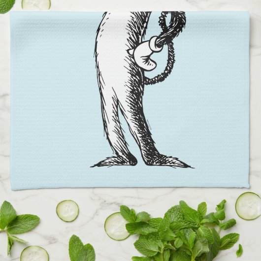 セウス博士 |帽子とクリンクレビンの猫 キッチンタオル (折り畳み)