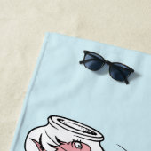 セウス博士 |帽子とクリンクレビンの猫 ビーチタオル (インサイチュ)