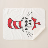 セウス博士 |帽子の中の猫 – ママ シェルパブランケット (正面(横))