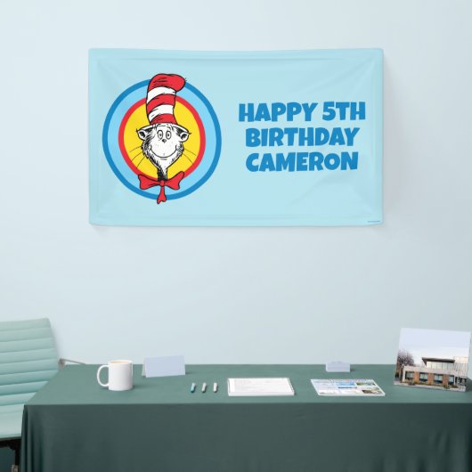 セウス博士 | 帽子の中の猫 横断幕 (トレードショー)