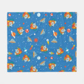 セウス博士 |帽子の宇宙 フリースブランケット (正面(横))