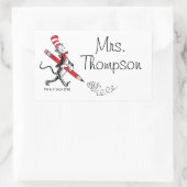 セウス博士 |帽子の書名前 長方形シール (バッグ)