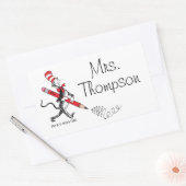 セウス博士 |帽子の書名前 長方形シール (封筒)