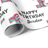 セウス博士 |帽子の最初の誕生日の猫 ラッピングペーパー (ロールコーナー)