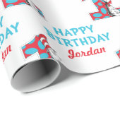 セウス博士 |帽子の最初の誕生日の猫 ラッピングペーパー (ロールコーナー)