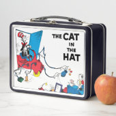 セウス博士 |帽子の猫がクリーンアップ メタルランチボックス (インサイチュ)