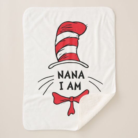 セウス博士 |帽子の猫 – Nana I am シェルパブランケット (正面)
