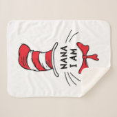 セウス博士 |帽子の猫 – Nana I am シェルパブランケット (正面(横))