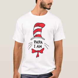 セウス博士 |帽子の猫 – Papa I am Tシャツ