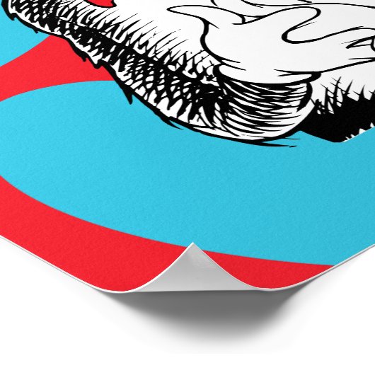 セウス博士 |帽子の誕生日パーティーで猫 ポスター (角)