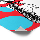 セウス博士 |帽子の赤ちゃんシャワーの猫 ポスター (角)