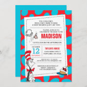 セウス博士 |帽子の赤ちゃんシャワーの猫 招待状 (正面/裏面)