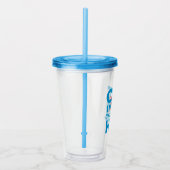 セウス博士 |帽子ロゴの猫 アクリルタンブラー (右)