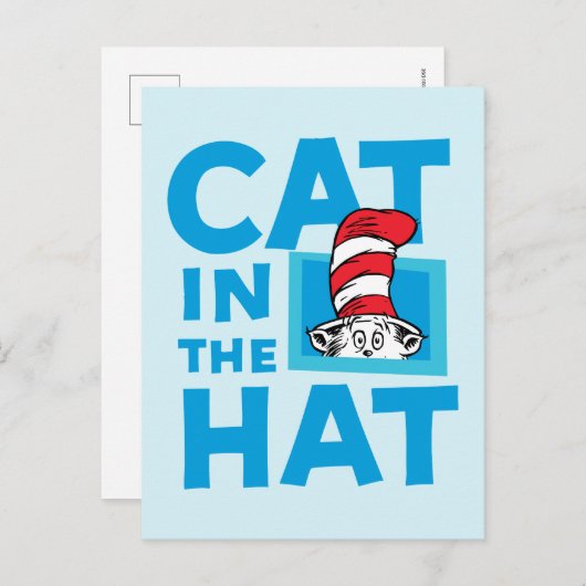 セウス博士 |帽子ロゴの猫 ポストカード (正面/裏面)