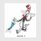 セウス博士 |帽子傘の中の猫 シール (シート)