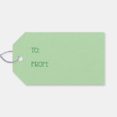 セウス博士 |彼のアイリッシュソックスの幸運なキツネ ギフトタグ (裏面横)