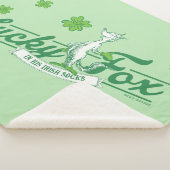 セウス博士 |彼のアイリッシュソックスの幸運なキツネ シェルパブランケット (3/4)