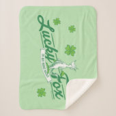 セウス博士 |彼のアイリッシュソックスの幸運なキツネ シェルパブランケット (正面)
