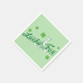 セウス博士 |彼のアイリッシュソックスの幸運なキツネ スタンダードカクテルナプキン (角)