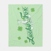 セウス博士 |彼のアイリッシュソックスの幸運なキツネ フリースブランケット (正面)