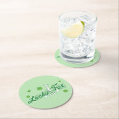 セウス博士 |彼のアイリッシュソックスの幸運なキツネ ラウンドペーパーコースター (インサイチュ)