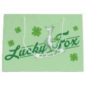 セウス博士 |彼のアイリッシュソックスの幸運なキツネ ラージペーパーバッグ (正面)