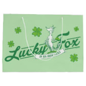 セウス博士 |彼のアイリッシュソックスの幸運なキツネ ラージペーパーバッグ (裏面)