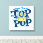 セウス博士 |我々は上に飛ぶのが好きポップ・アートの キャンバスプリント (インサイチュ (ウッドフロア))