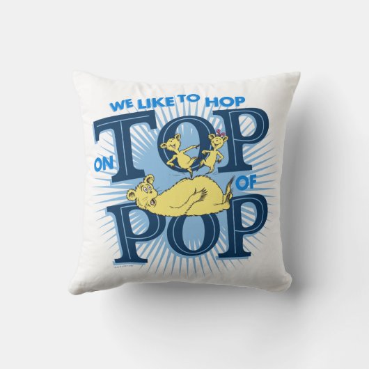 セウス博士 |我々は上に飛ぶのが好きポップ・アートの クッション (裏面)