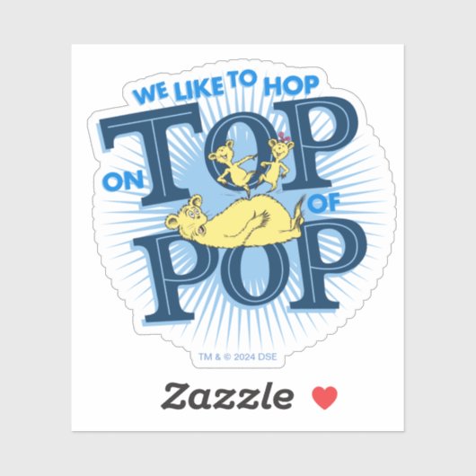 セウス博士 |我々は上に飛ぶのが好きポップ・アートの シール (シート)