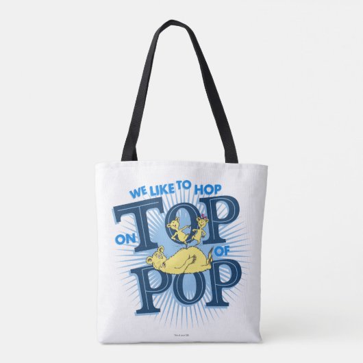 セウス博士 |我々は上に飛ぶのが好きポップ・アートの トートバッグ (裏面)