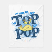 セウス博士 |我々は上に飛ぶのが好きポップ・アートの フリースブランケット (正面)