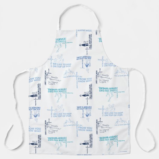 セウス博士 |父の日の引用文パターン エプロン (正面)