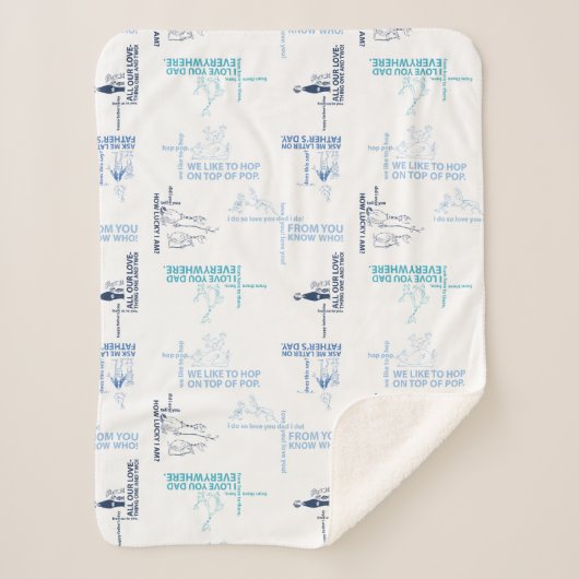 セウス博士 |父の日の引用文パターン シェルパブランケット (正面)