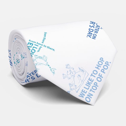 セウス博士 |父の日の引用文パターン ネクタイ (ロール)