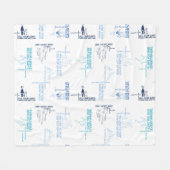 セウス博士 |父の日の引用文パターン フリースブランケット (正面(横))