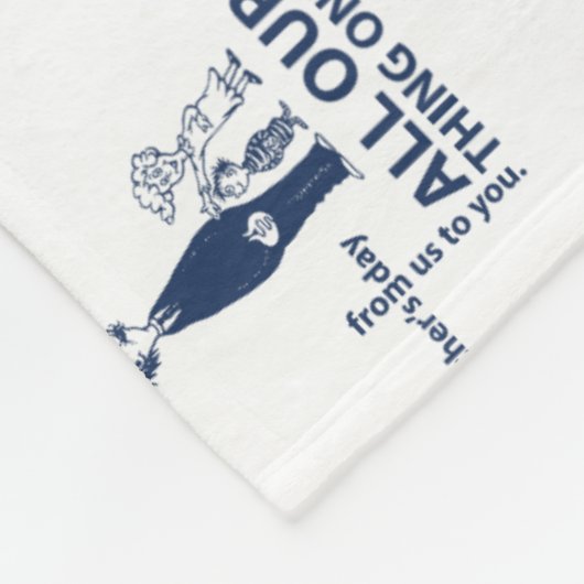 セウス博士 |父の日の引用文パターン フリースブランケット (角)