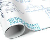 セウス博士 |父の日の引用文パターン ラッピングペーパー (ロールコーナー)