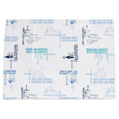 セウス博士 |父の日の引用文パターン ラージペーパーバッグ (正面)