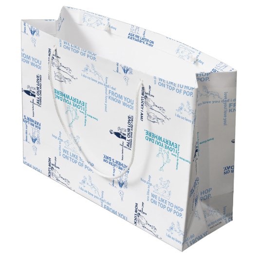 セウス博士 |父の日の引用文パターン ラージペーパーバッグ (裏面アングル)