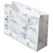 セウス博士 |父の日の引用文パターン ラージペーパーバッグ (正面アングル)