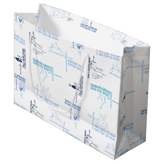 セウス博士 |父の日の引用文パターン ラージペーパーバッグ (正面アングル)