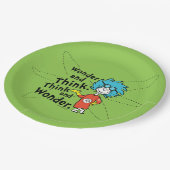 セウス博士 疑問に思|と考え。考え疑問に思. ペーパープレート (アングル)